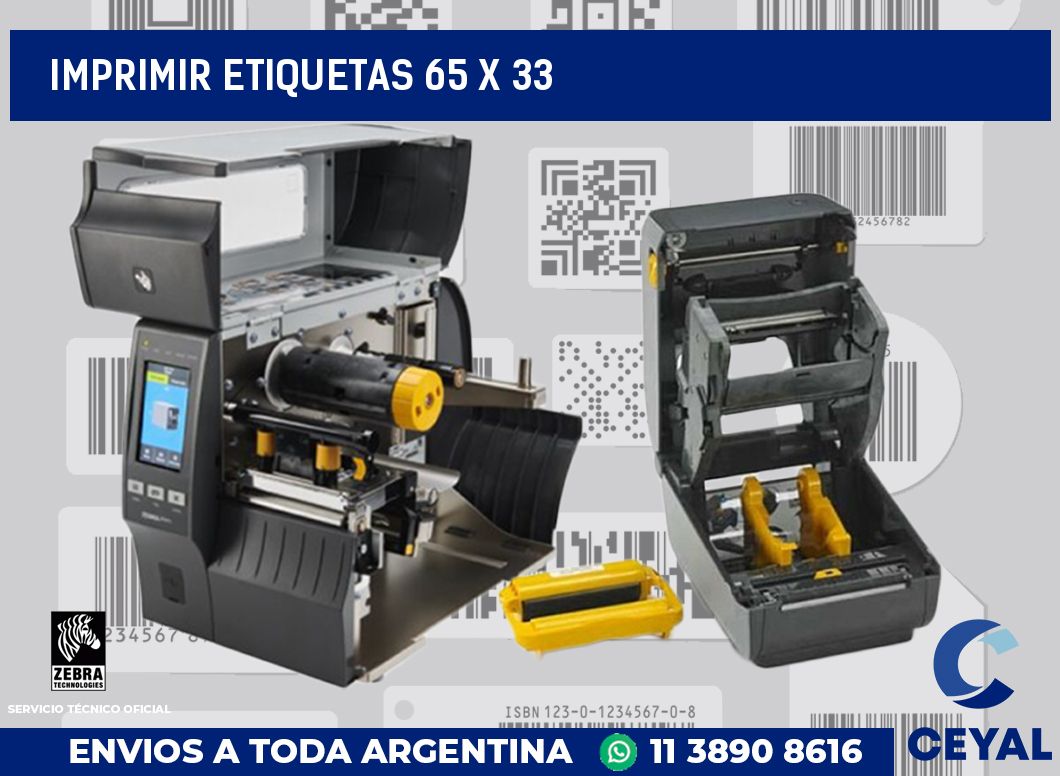 imprimir etiquetas 65 x 33
