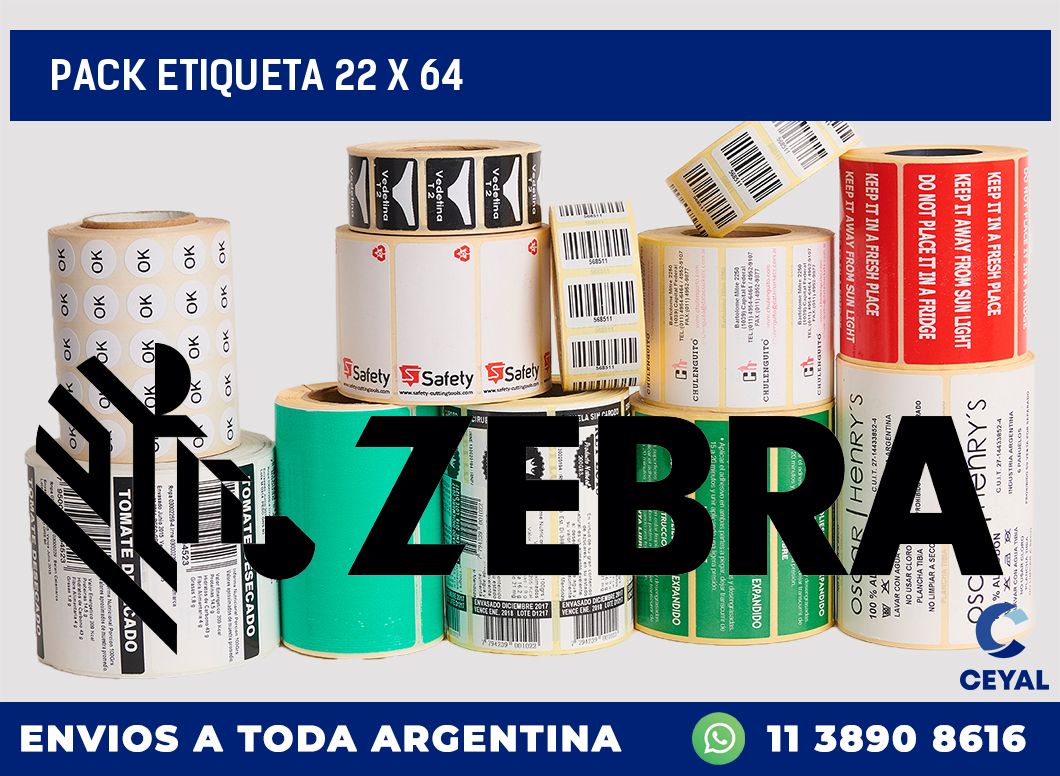 pack etiqueta 22 x 64