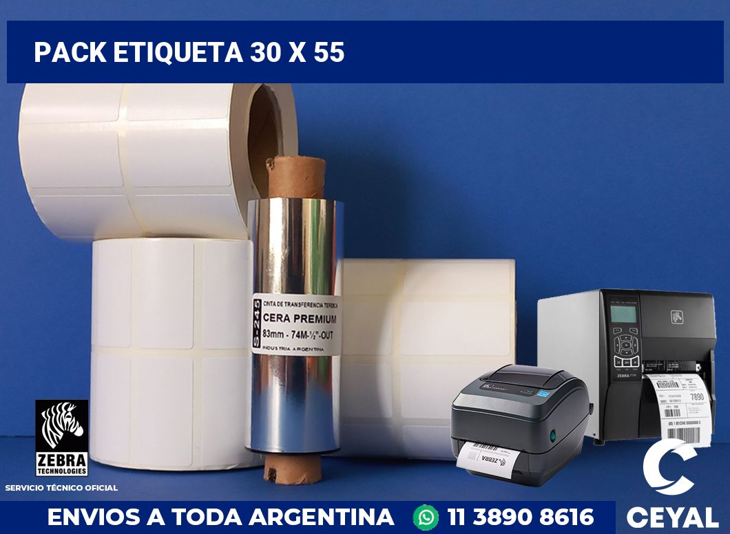 pack etiqueta 30 x 55