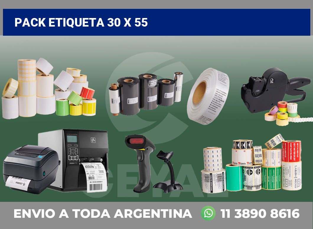 pack etiqueta 30 x 55