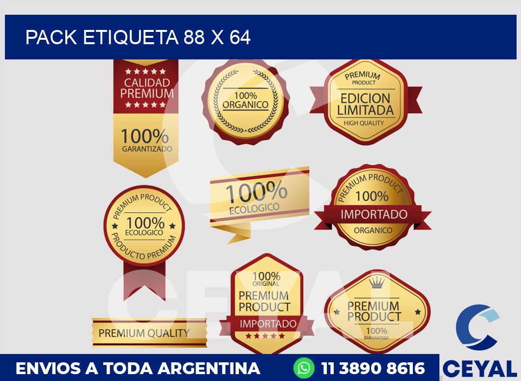 pack etiqueta 88 x 64