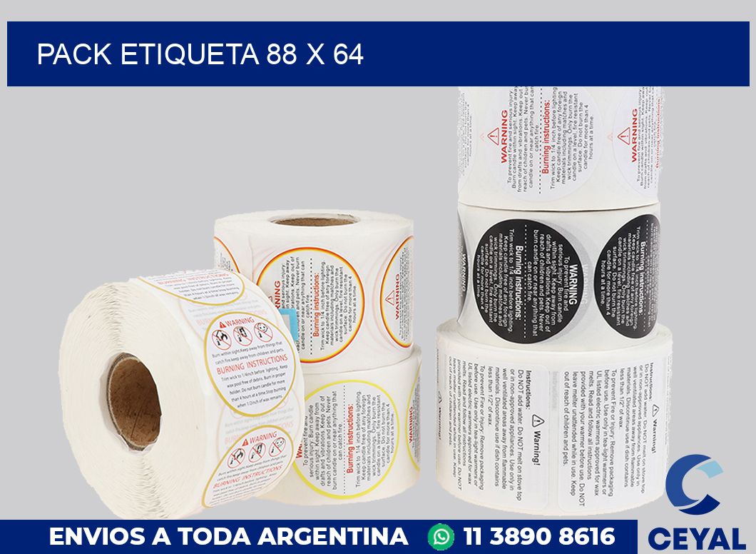 pack etiqueta 88 x 64