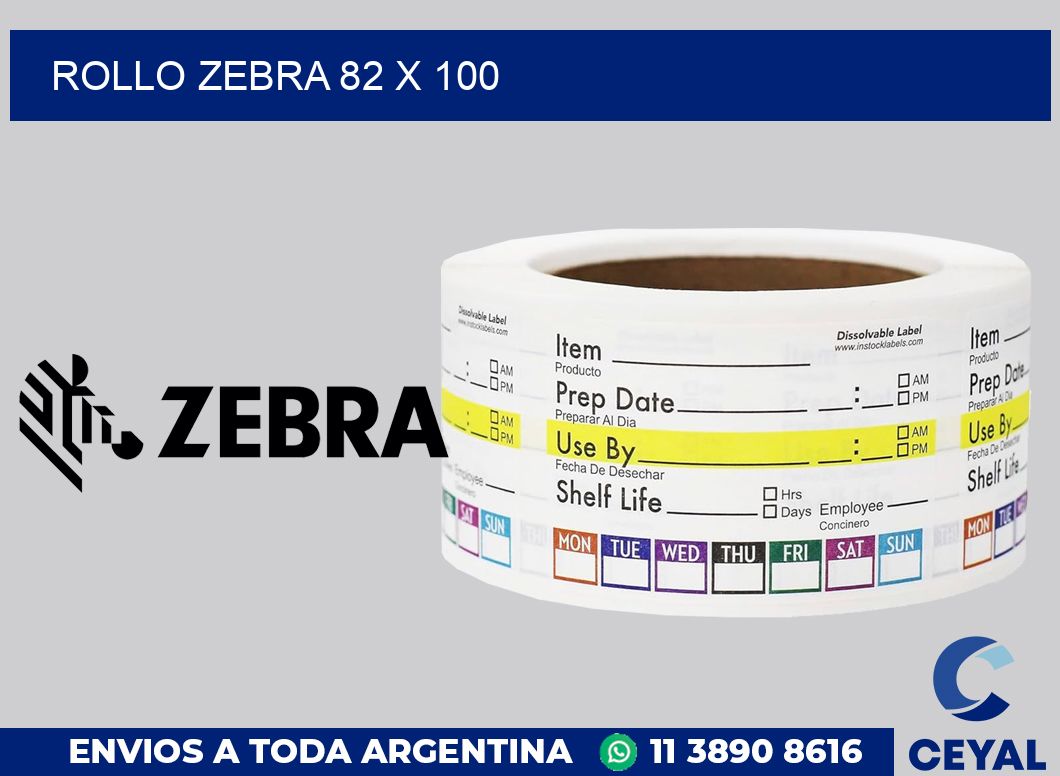 rollo zebra 82 x 100