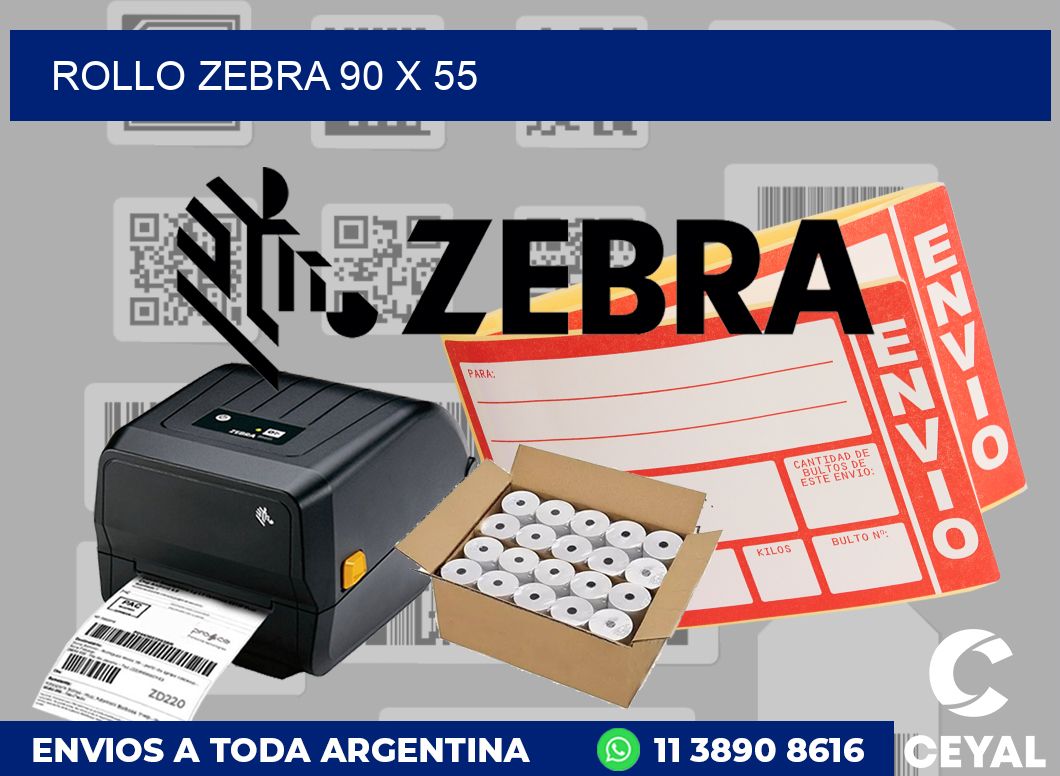 rollo zebra 90 x 55
