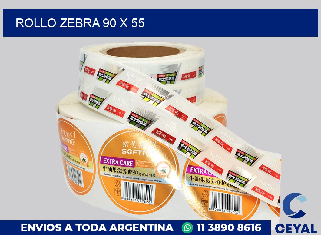 rollo zebra 90 x 55