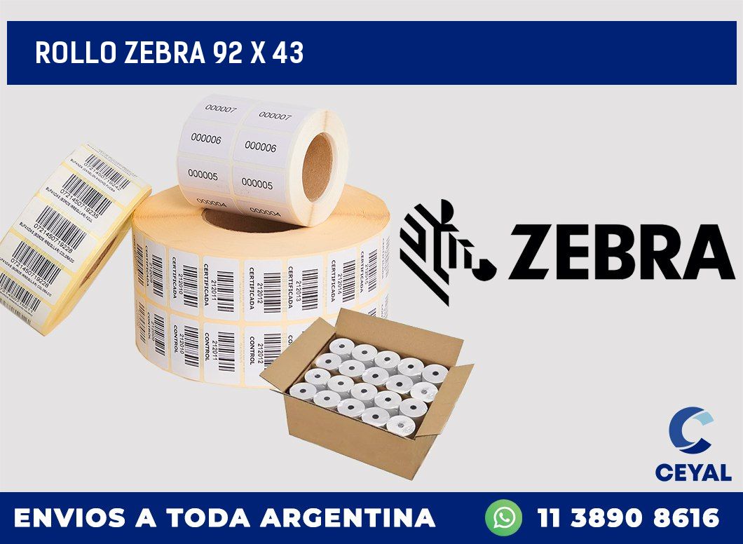 rollo zebra 92 x 43