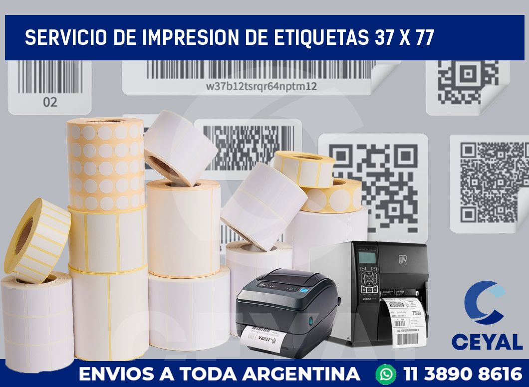 servicio de impresion de etiquetas 37 x 77