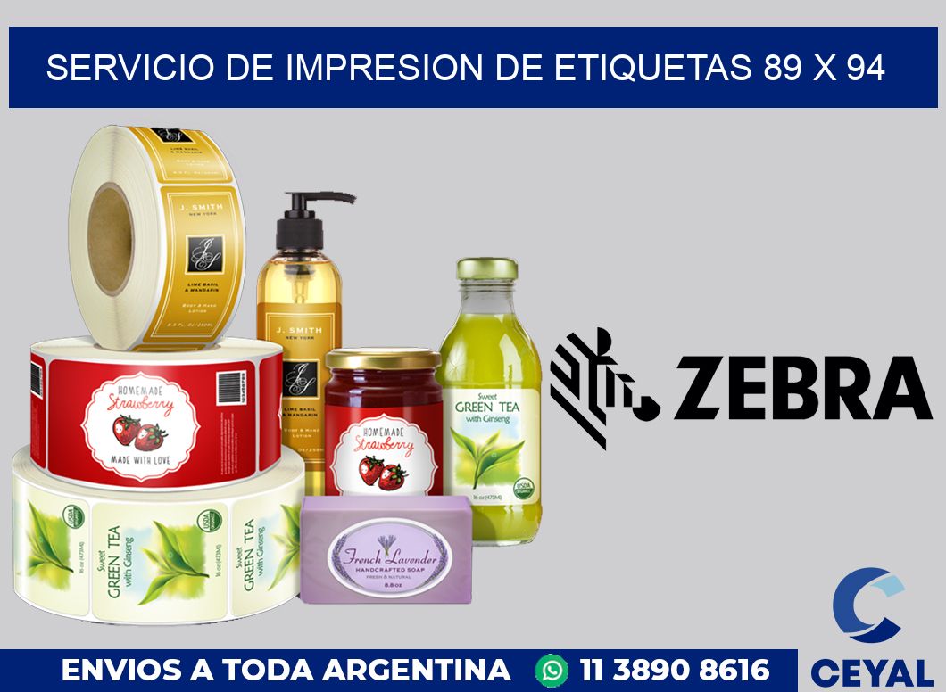 servicio de impresion de etiquetas 89 x 94
