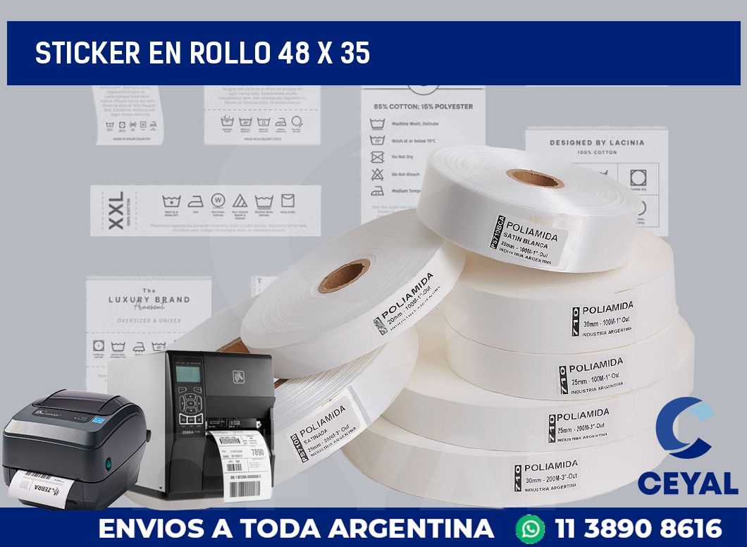 sticker en rollo 48 x 35