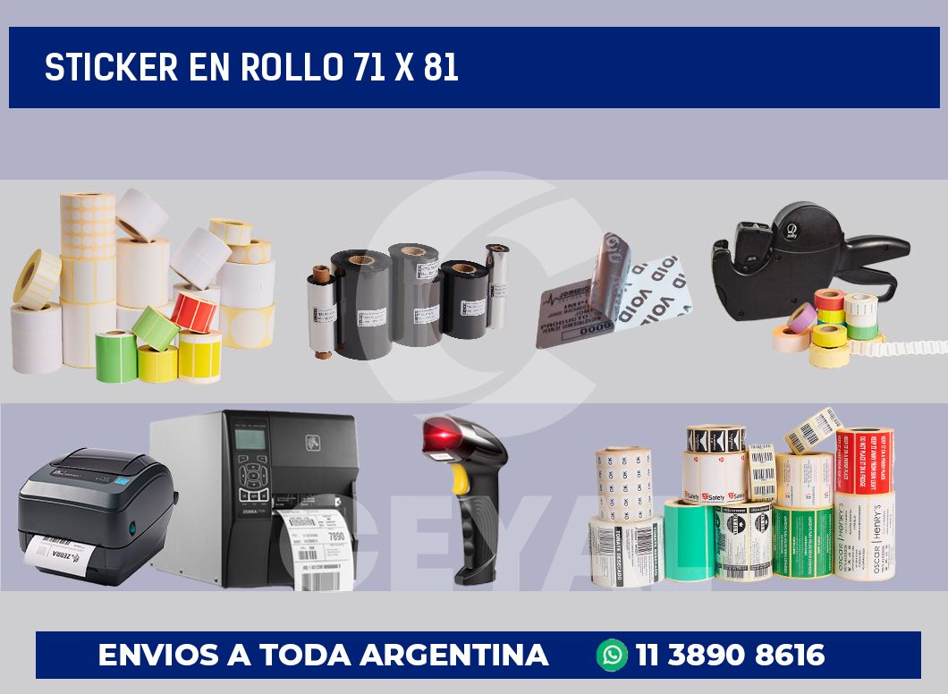 sticker en rollo 71 x 81