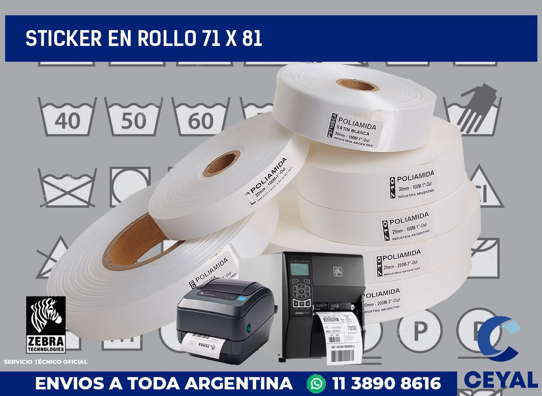 sticker en rollo 71 x 81