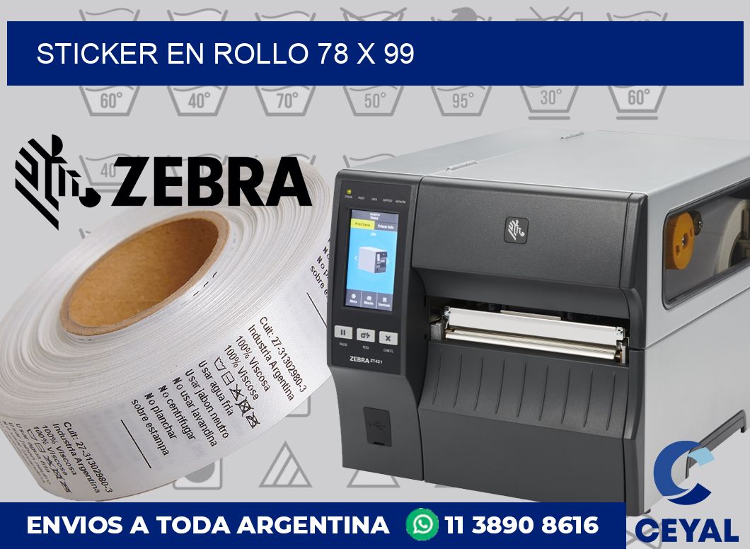 sticker en rollo 78 x 99