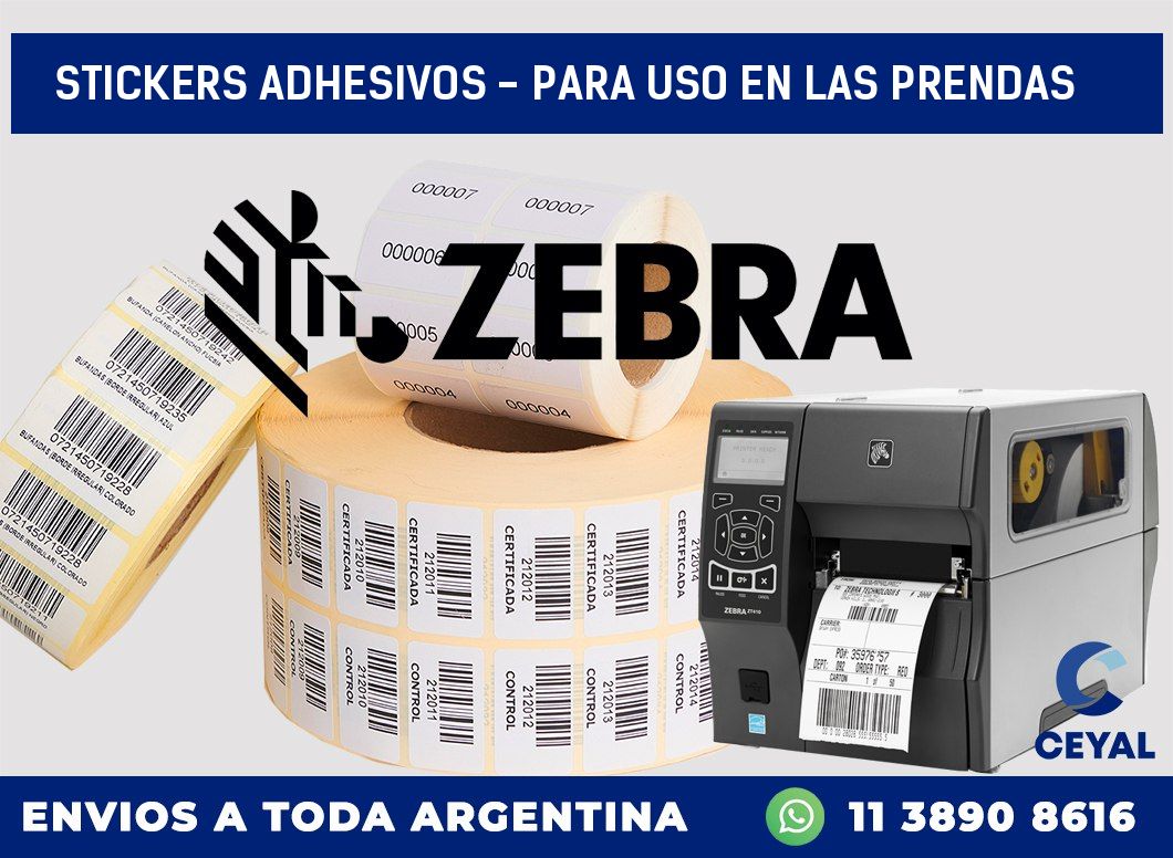stickers adhesivos - para uso en las prendas