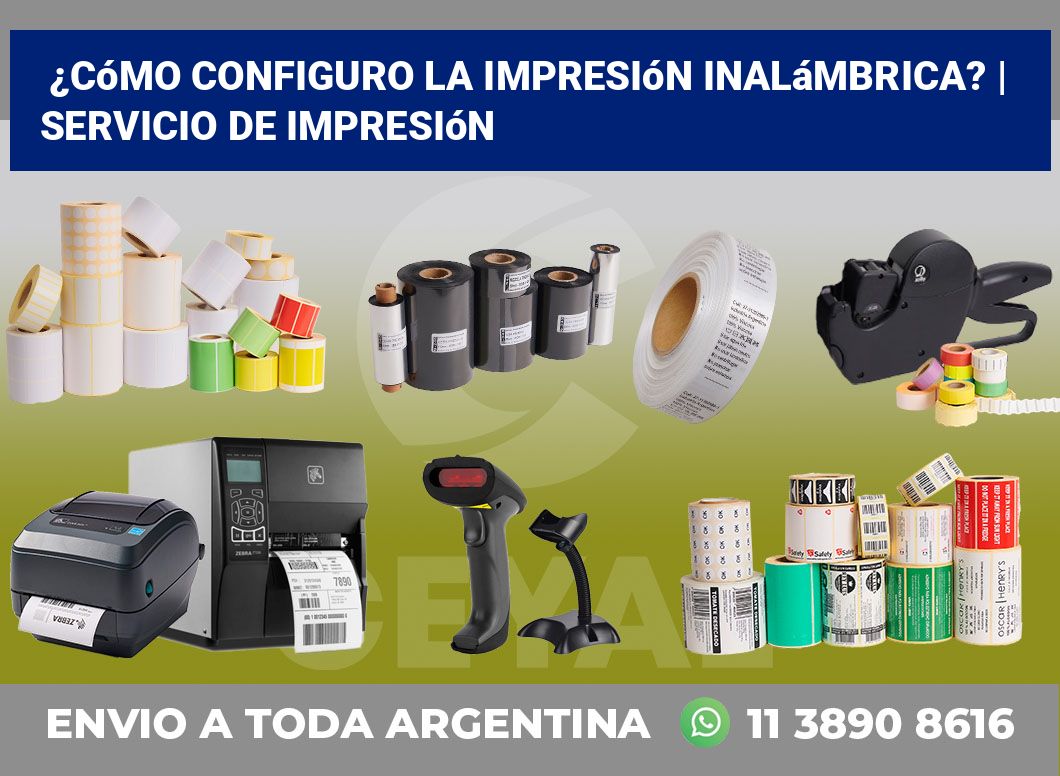 ¿Cómo configuro la impresión inalámbrica? | Servicio de impresión