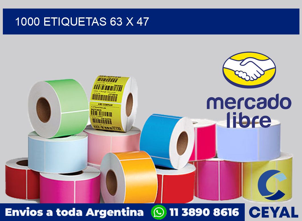 1000 etiquetas 63 x 47