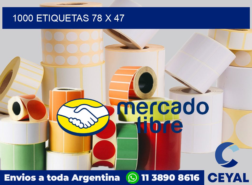 1000 etiquetas 78 x 47