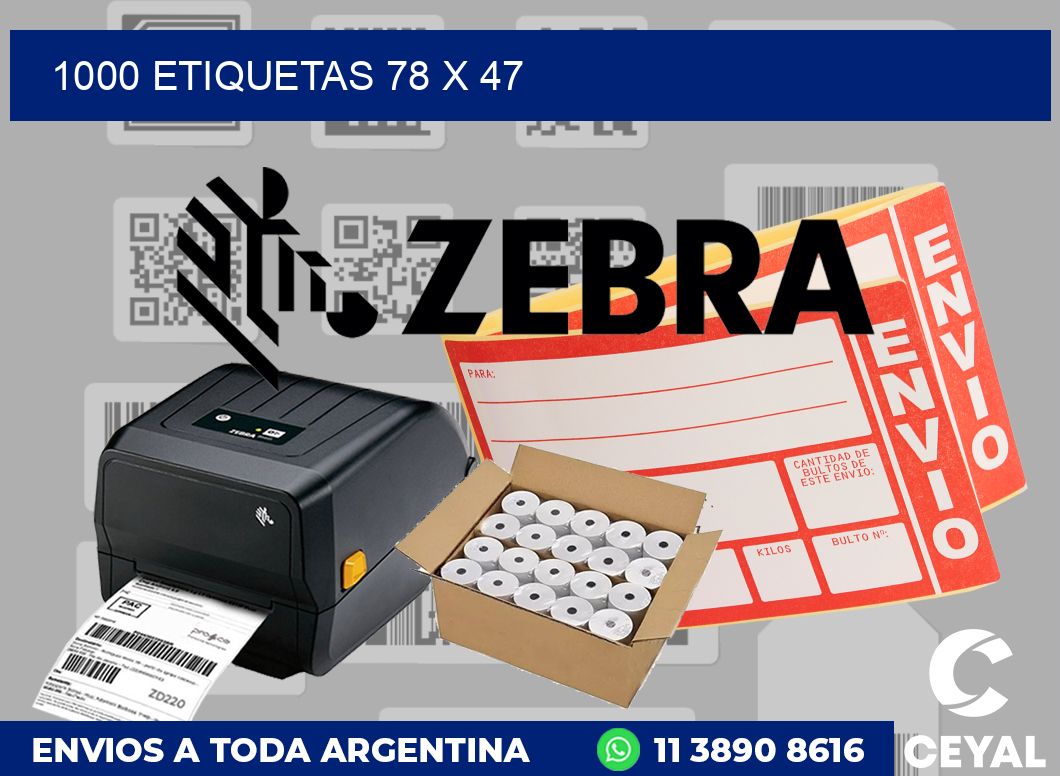 1000 etiquetas 78 x 47