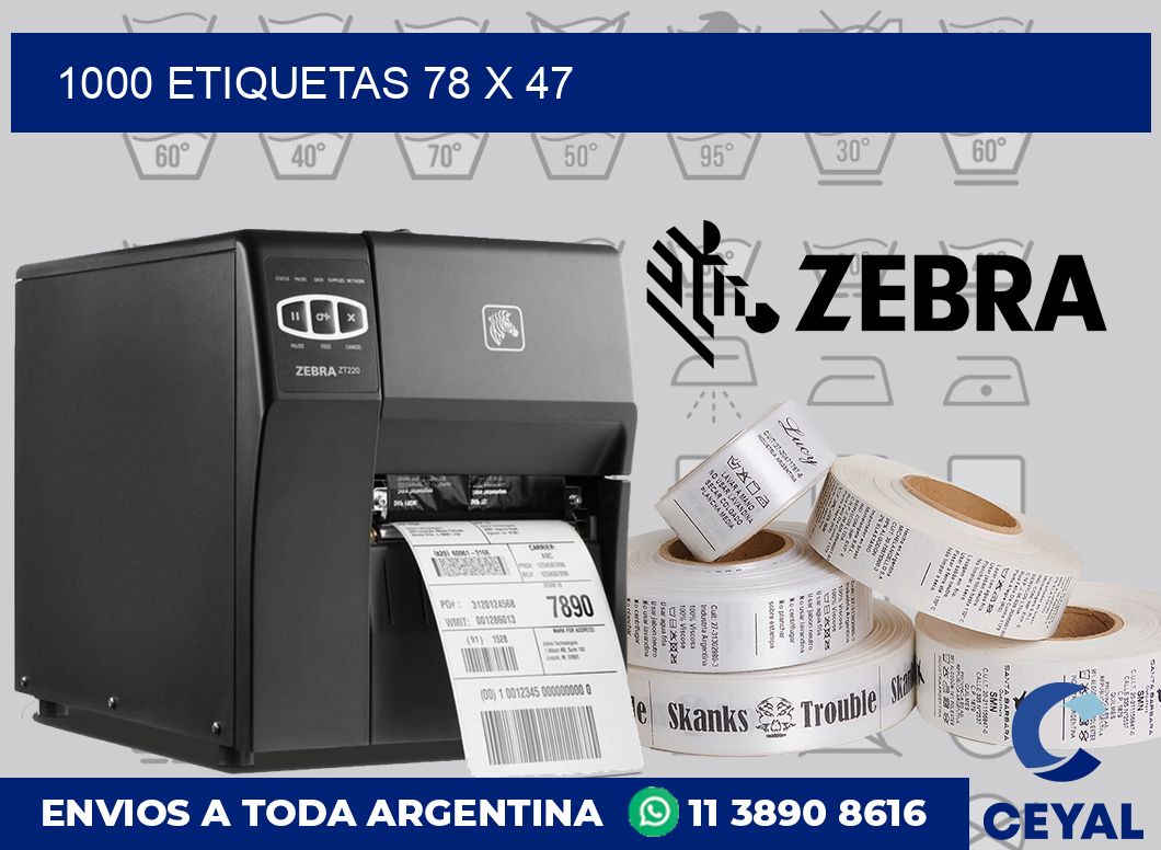1000 etiquetas 78 x 47