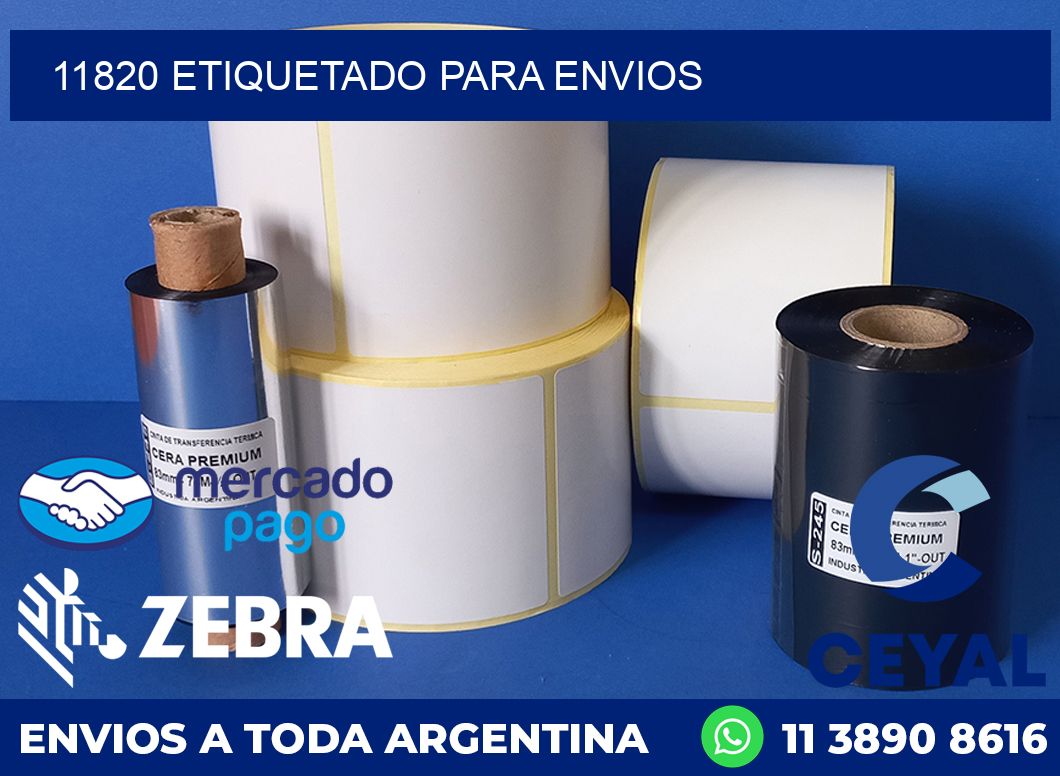 11820 etiquetado para envios