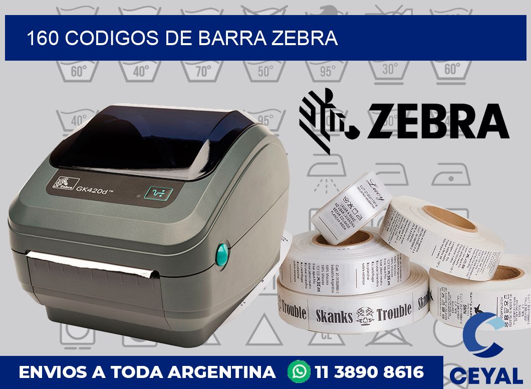 160 Codigos de barra Zebra