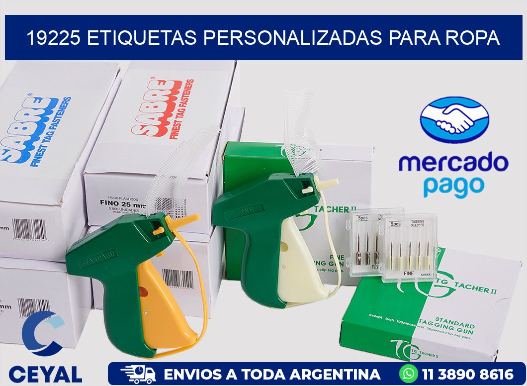 19225 Etiquetas personalizadas para ropa