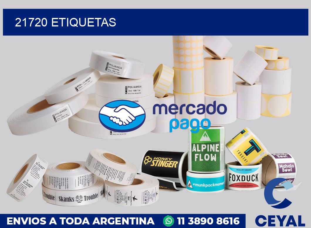 21720 etiquetas