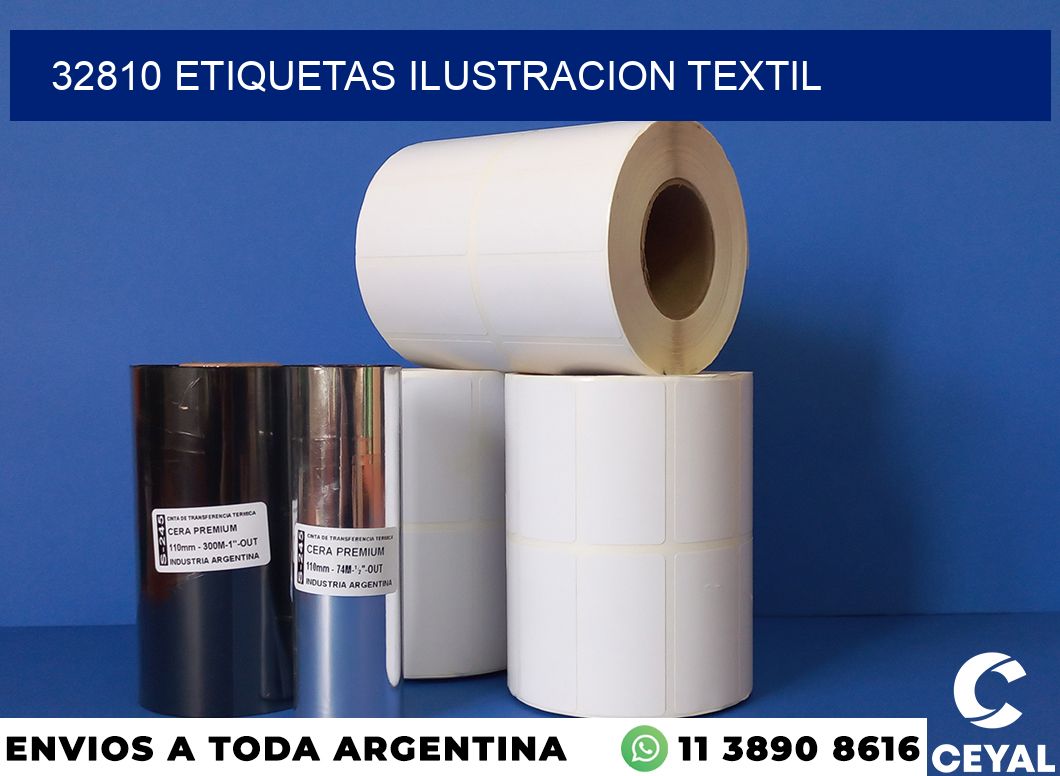 32810 etiquetas ilustracion textil