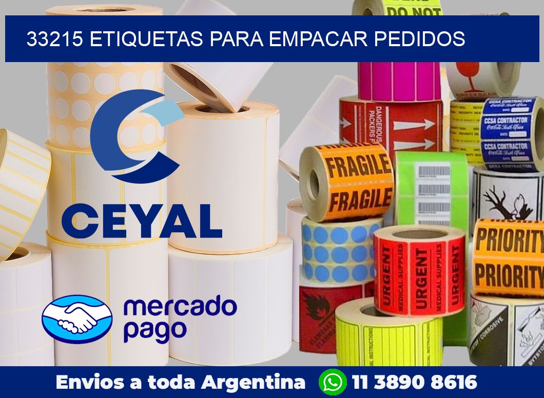 33215 Etiquetas para empacar pedidos