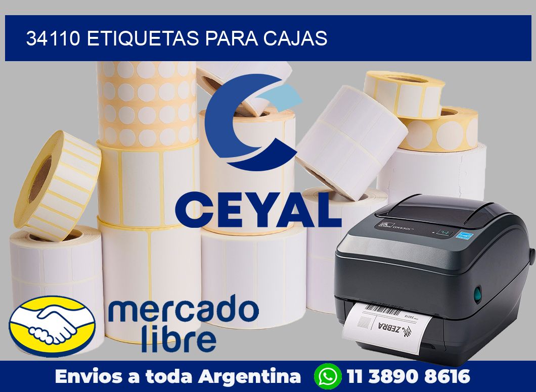 34110 Etiquetas para cajas