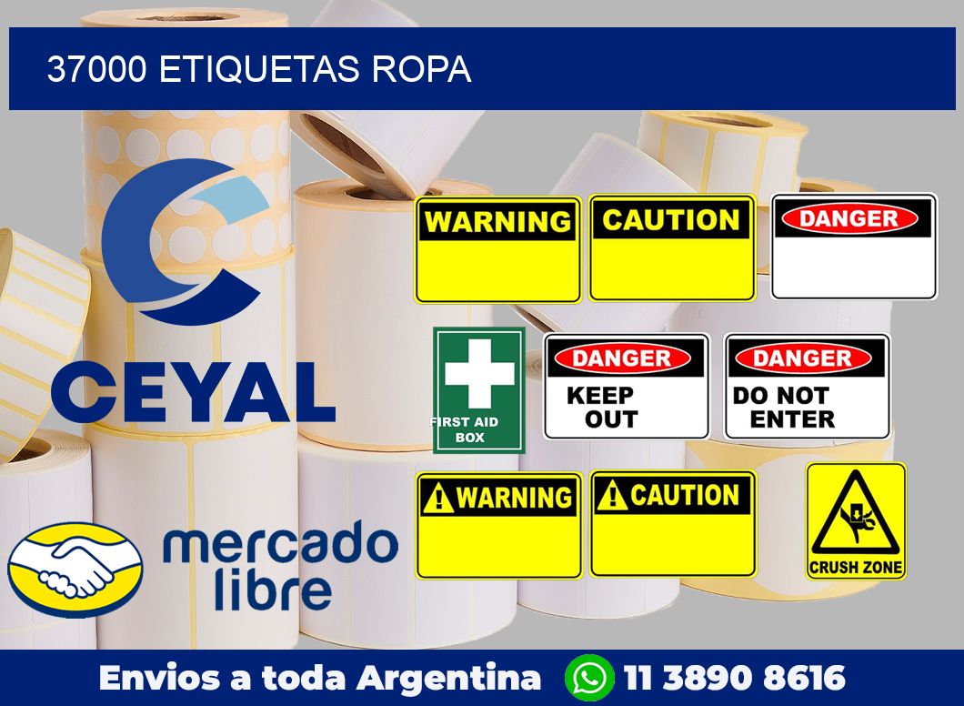 37000 Etiquetas ropa
