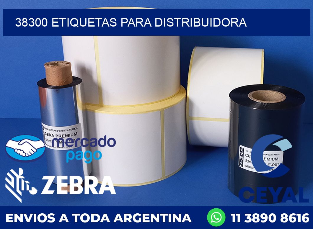 38300 etiquetas para distribuidora