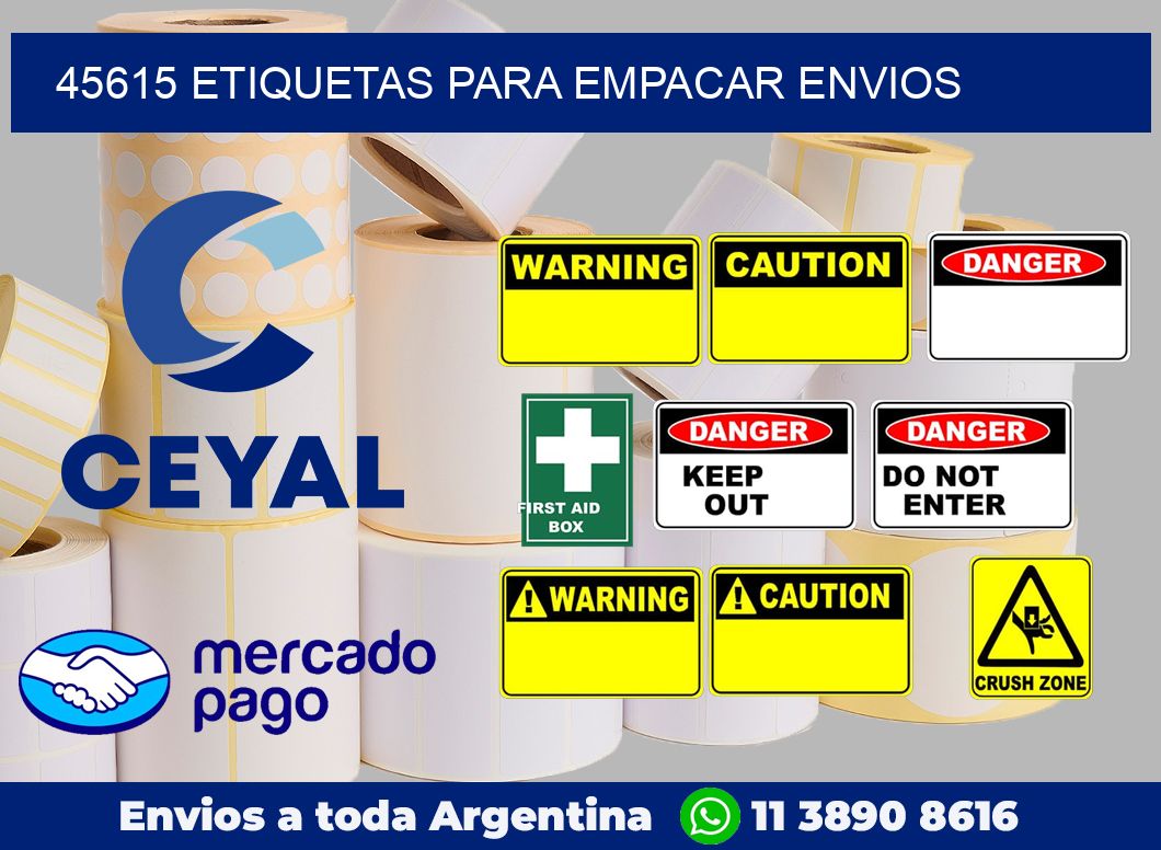 45615 Etiquetas para empacar envios