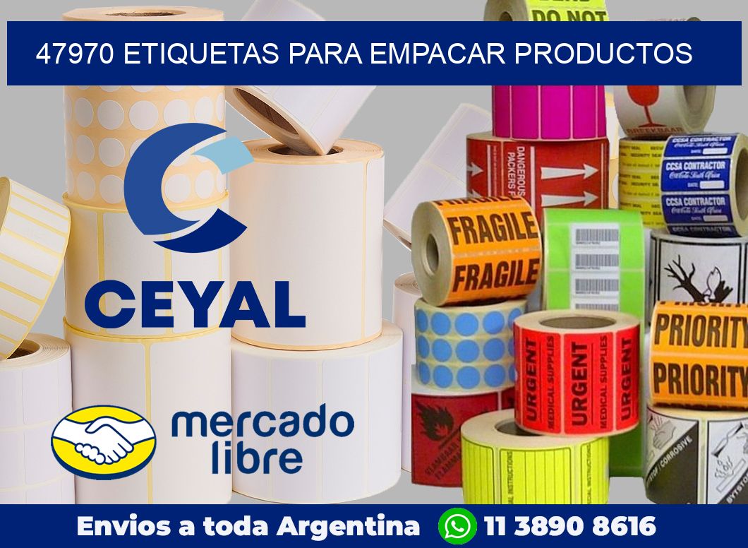 47970 etiquetas para empacar productos