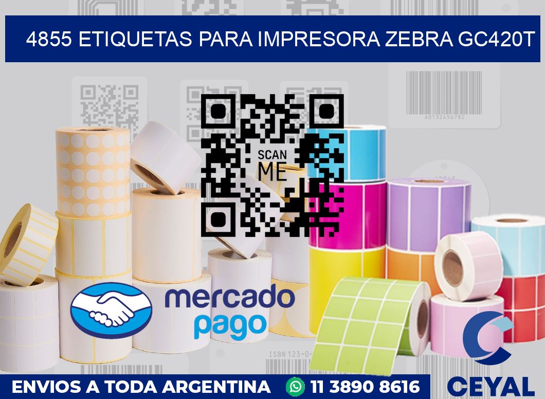 4855 etiquetas para impresora zebra GC420T