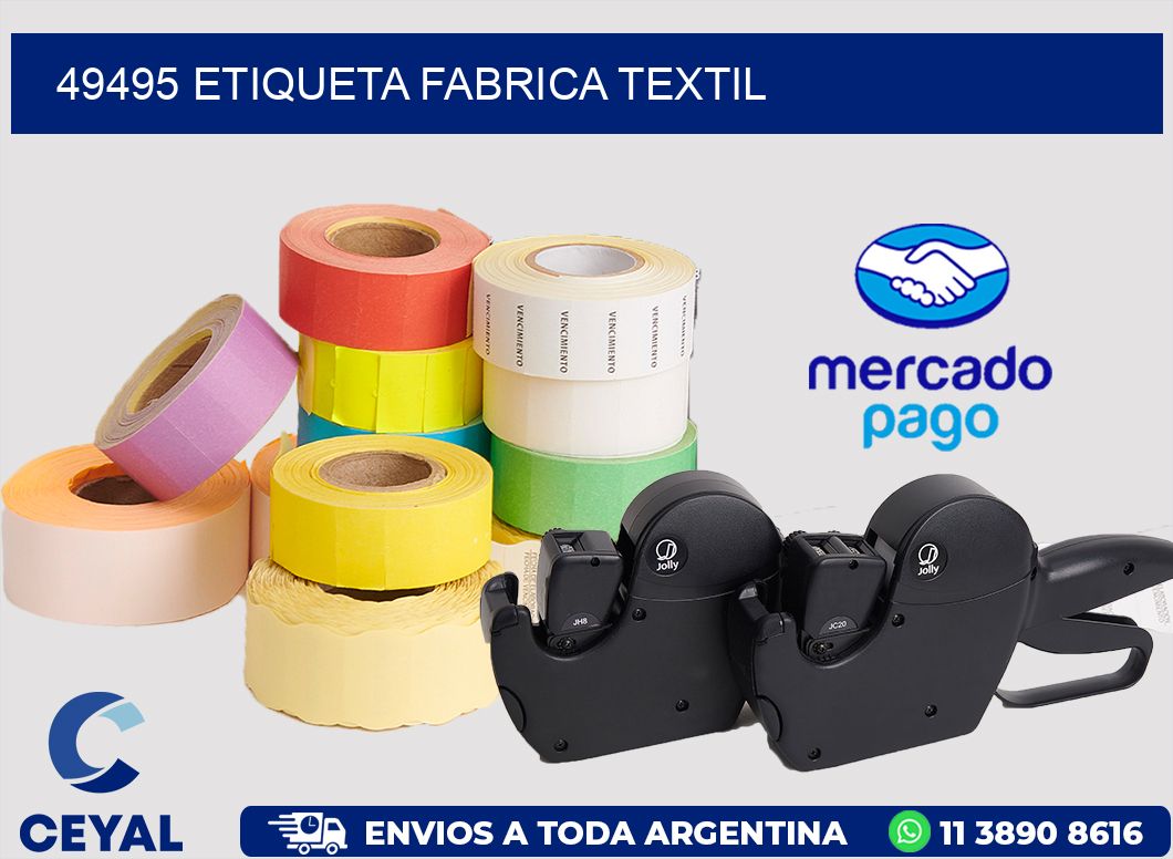 49495 etiqueta fabrica textil