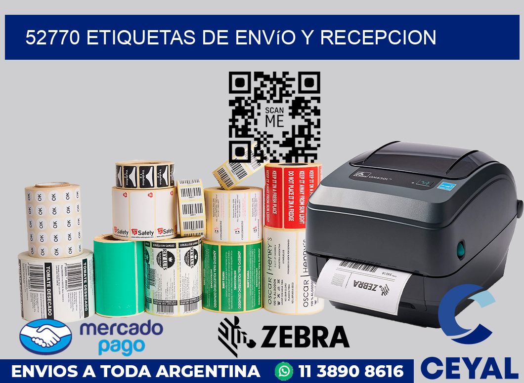 52770 Etiquetas de envío y recepcion