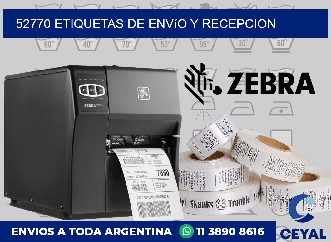 52770 Etiquetas de envío y recepcion