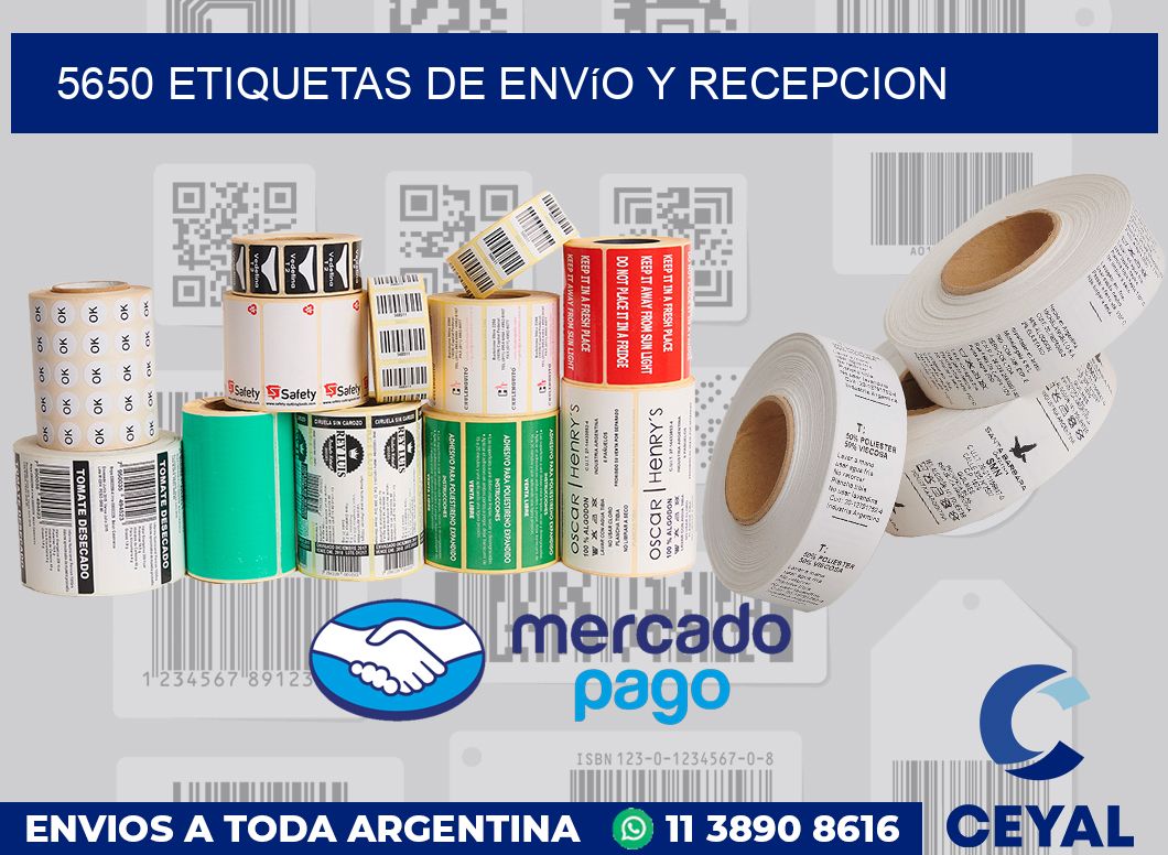 5650 Etiquetas de envío y recepcion