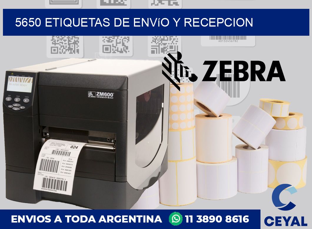5650 Etiquetas de envío y recepcion
