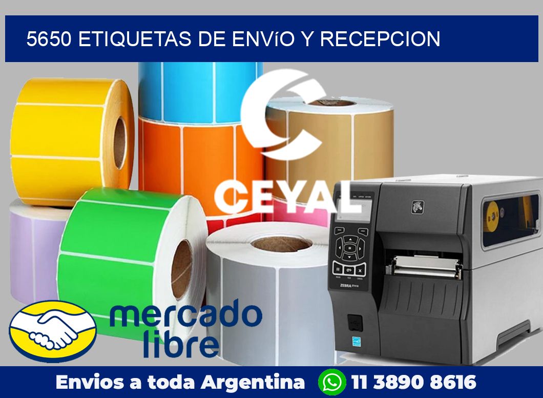 5650 Etiquetas de envío y recepcion