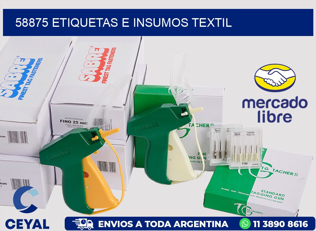 58875 etiquetas e insumos textil