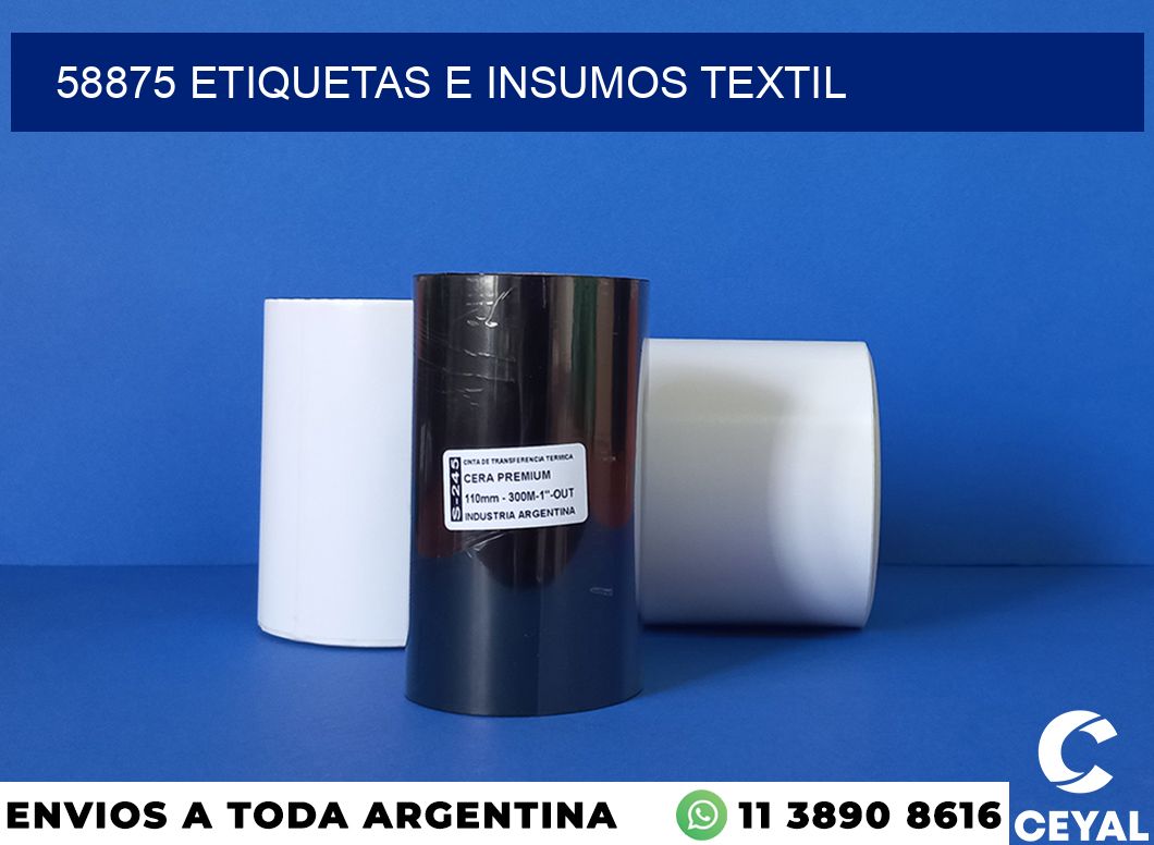 58875 etiquetas e insumos textil