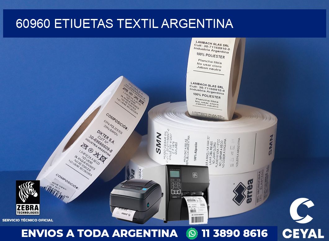 60960 etiuetas textil argentina