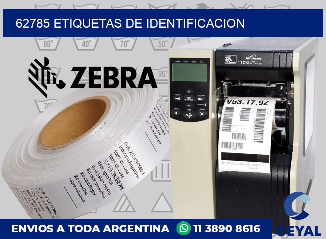 62785 Etiquetas de identificacion