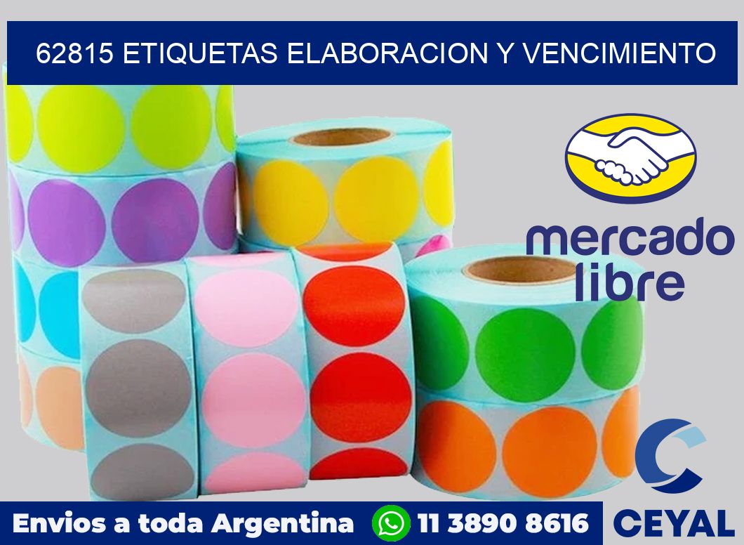 62815 Etiquetas elaboracion y vencimiento