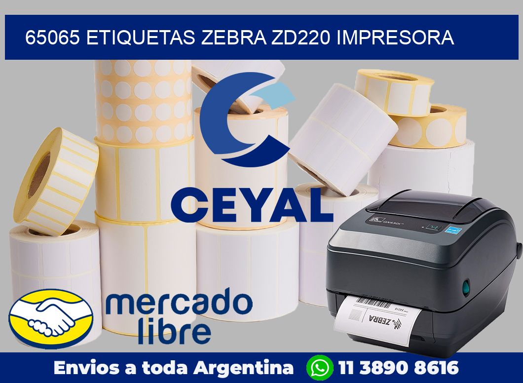 65065 etiquetas Zebra zd220 impresora