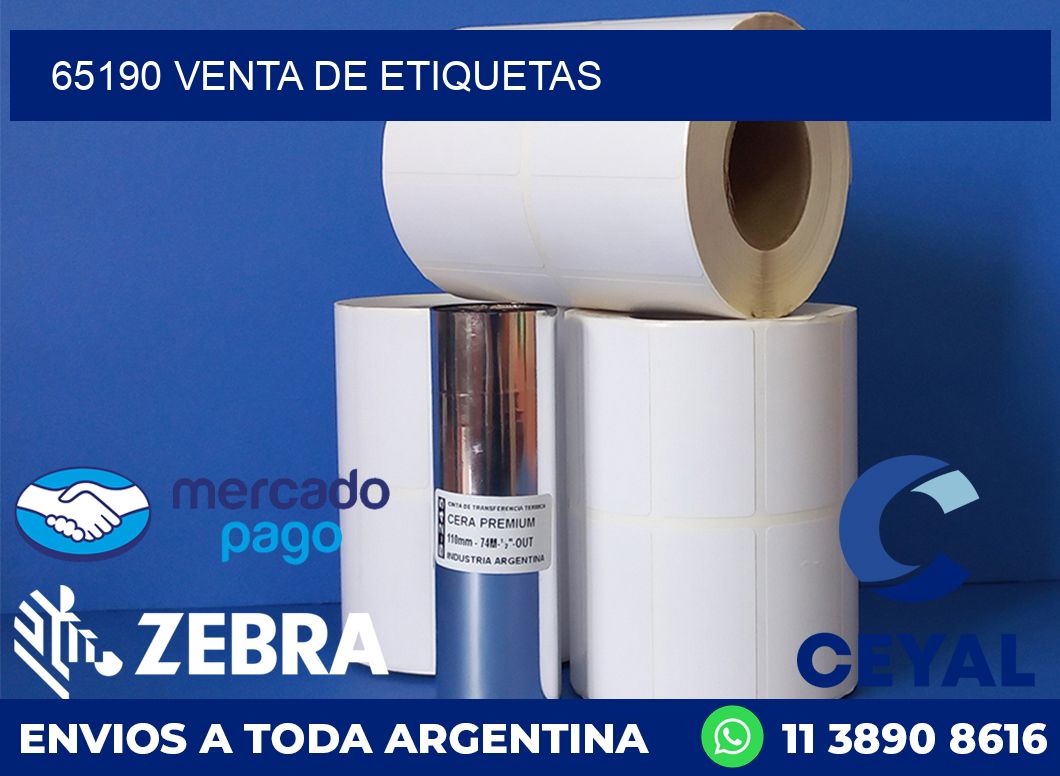 65190 venta de etiquetas