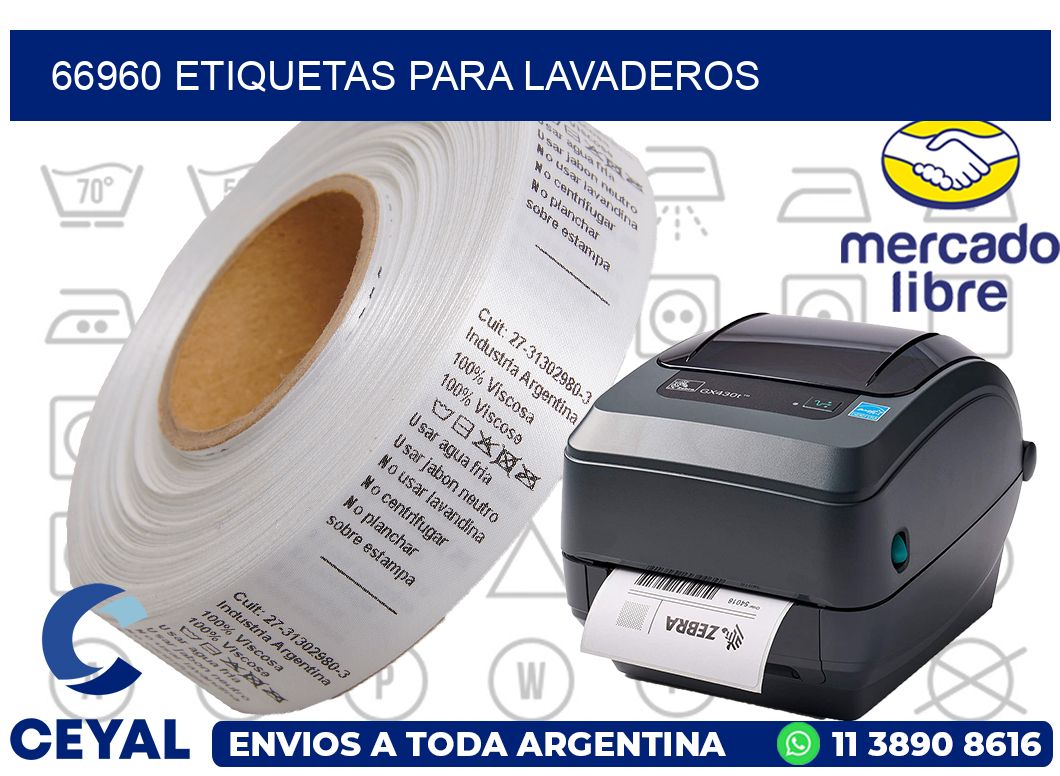 66960 Etiquetas para lavaderos