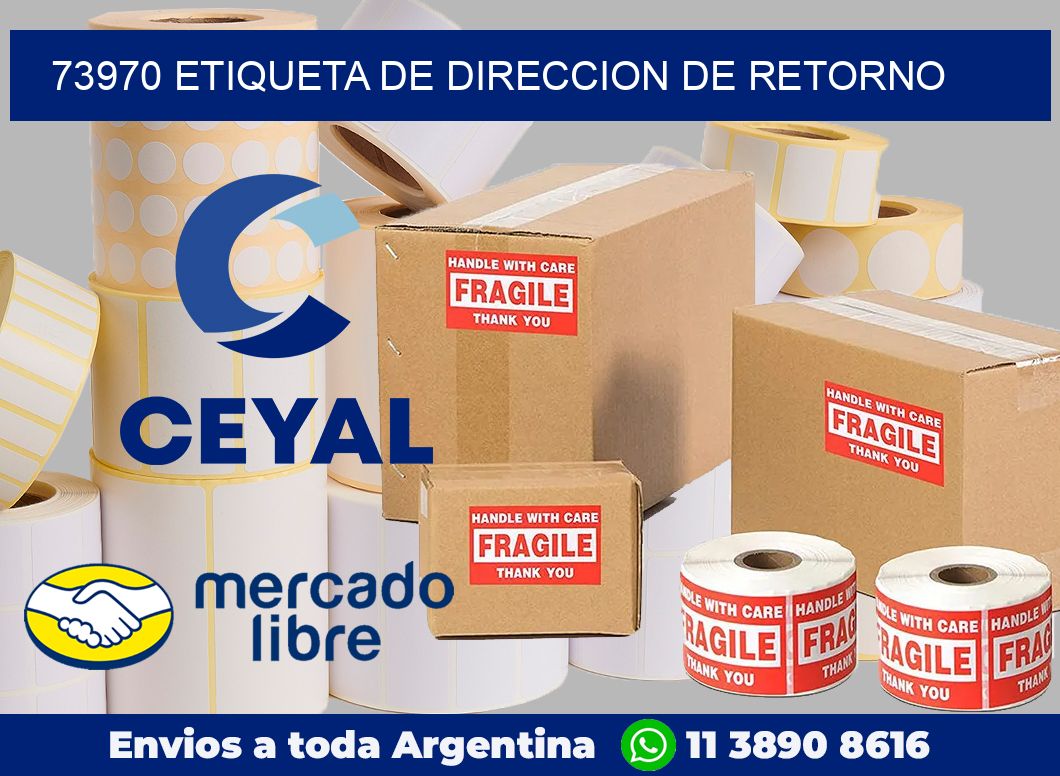 73970 Etiqueta de direccion de retorno
