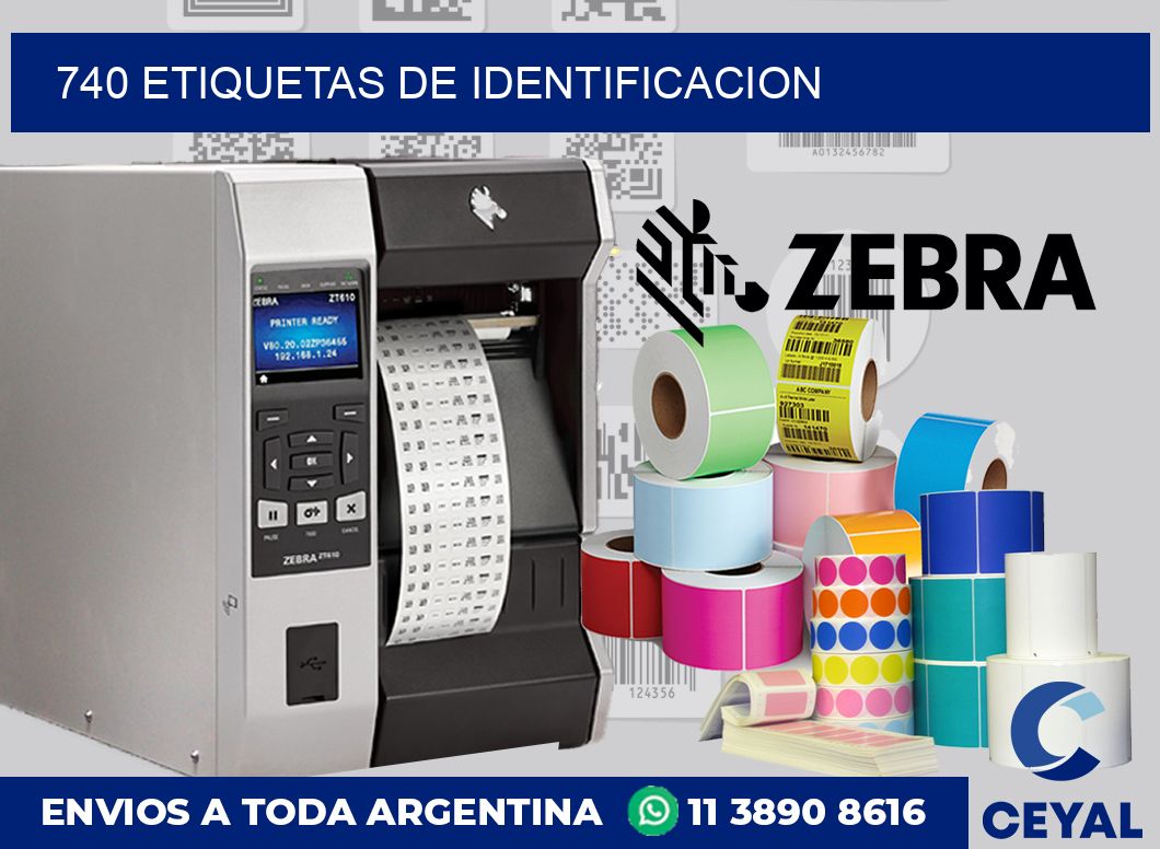 740 Etiquetas de identificacion